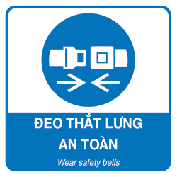 Biển bắt buộc đeo thắt lưng an toàn