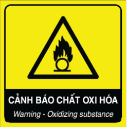 Biển cảnh báo nguy hiểm chất oxi hóa