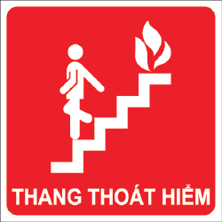 Biển chỉ dẫn thang thoát hiểm