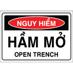 Biển báo nguy hiểm - Hầm mở