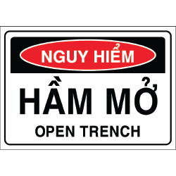 Biển báo nguy hiểm - Hầm mở