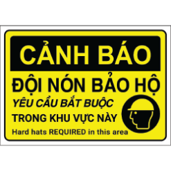 Biển báo yêu cầu đội nón bảo hộ