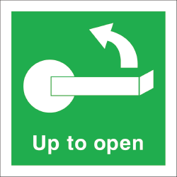 Biển thoát hiểm Up to open